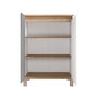 Hanah Home Armario Multiusos Nord - ND16-SW Blanco, Roble y Gris